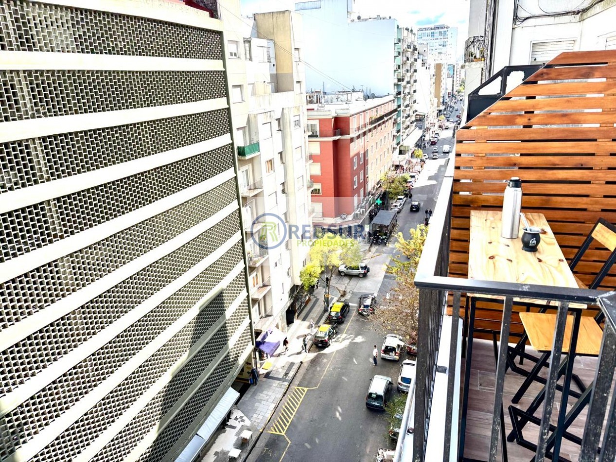 3 amb al fte con balcon terraza 